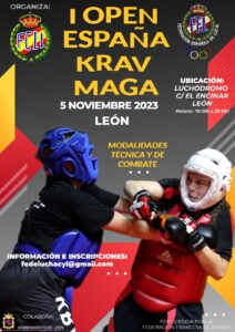 Cartel 1º Open de España de Krav Maga